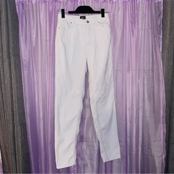 Urban Outfitters BDG Corduroy Baby Blue Mom High-Rise Straight Leg Pants - Picture 1 of 3